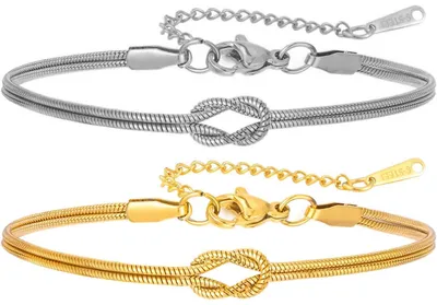 Produktbild von 2 Stück Partner Armbänder,Pärchen Armband Set- 14K Gold Vergoldete,Freundschafts