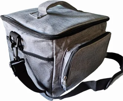 Produktbild von ToCi Kühltasche 15L Grau – Faltbare Picknicktasche für Camping, Strand & Wandern – Thermotasche für Getränke & Lebensmittel – Leicht & Tragbar