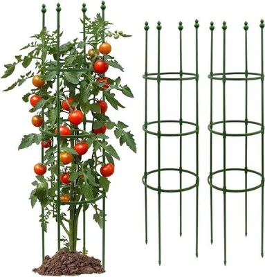 Obrázok produktu pre Sada 3 ks opôr pre popínavé rastliny (140 cm) pre popínavé rastliny, paradajky a ruže