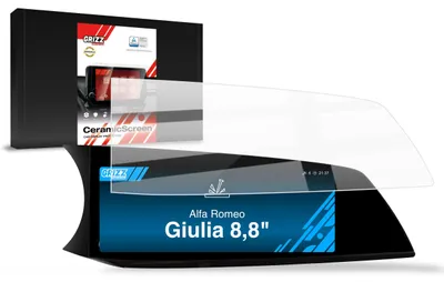 Produktbild von Keramische Autodisplayfolie für Alfa Romeo Giulia 8,8" (2025-2026), Grizz Protector