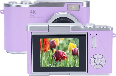 Obrázek produktu pro Digitální fotoaparát 1080P 48 MP 2,4palcový HD displej 8× elektronický zoom Videokamera Fialová