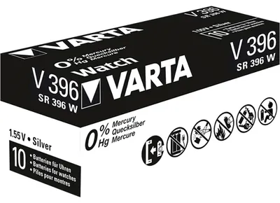 Image de Varta Pile bouton à l'oxyde d'argent - lot de 10 - V301-V399