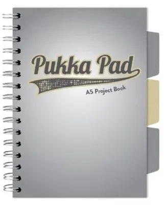 Produktbild von Kołozeszyt Pukka Pad A5 szary Design Project Book