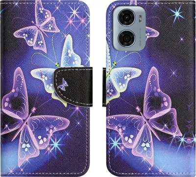 Produktbild von Motorola Moto G05 / E15 Hülle - Coverup Klapphülle - Schmetterlinge