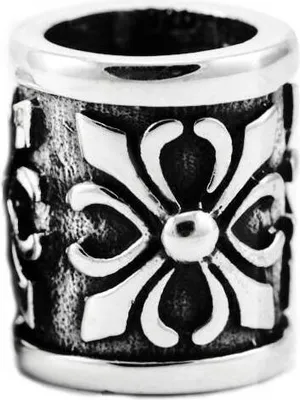 Produktbild von Ritter Bartperle Akan Mittelalter Ornament 925er Sterlingsilber Haarschmuck 6976