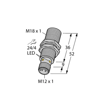 Obrázok produktu pre Turck 1635140 - BI5U-M18-AP6X-H1141, indukčný senzor uprox®
