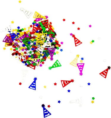 Produktbild von Oblique Unique Konfetti Sterne Partyhüte Tisch Deko für Kinder Geburtstag Party Schuleinführung über 300 Stk - bunt