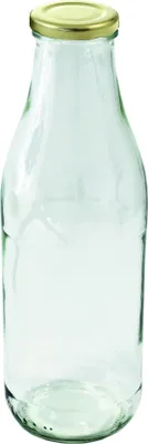 Produktbild von DOSEN-ZENTRALE Butelka na sok 1000 ml z pokrywką 43 mm do Past. Złoty