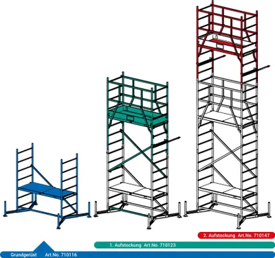 Produktbild von ClimTec Alu-Arbeitsgerüst, Grundgerüst