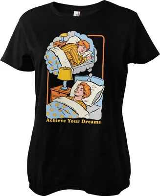 Produktbild von Achieve Your Dreams Girly Tee - Medium  - Black