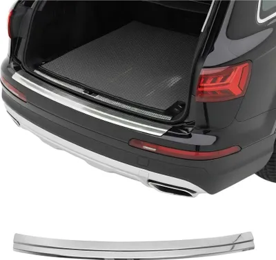 Image de Protection seuil de pare-chocs arriére pour Audi Q7 4M 2015-2025 Acier Chromé