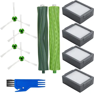Produktbild von Zubehörpaket für iRobot Roomba j7+/j7/i8+/i8/i7+/i7/i6+/i6/i5+/i5/i4+/i4/i3+/i3/E5/E6/E7 Filter/Seitenbürsten/Extraktionswalzen Phonillico®