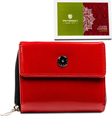 Image de Peterson Portefeuille en cuir pour femmes Yaatiruu Rouge Taille unique
