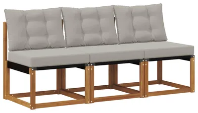 Produktbild von vidaXL 3 Stück Outdoor Mittelsofa