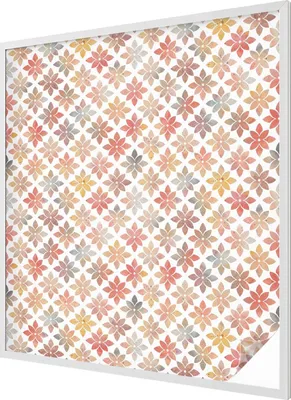 Obrázok produktu pre Vitrážová fólia na okno - 116x100 cm - vitrážový vzor - nepriehľadná dekoratívna fólia na ochranu súkromia - samolepiaca, UV ochrana - kvetinová krása