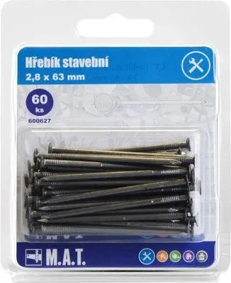 Obrázek produktu pro hřebík stavební  63x2,8mm (60ks)