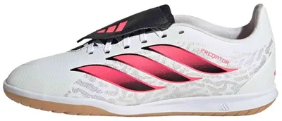 Imagen del producto de Zapatillas de sala Adidas Predator Club Fold-Over Tongue Sala Indoor Football Boots Kids "White/Black/Pink" para Niños