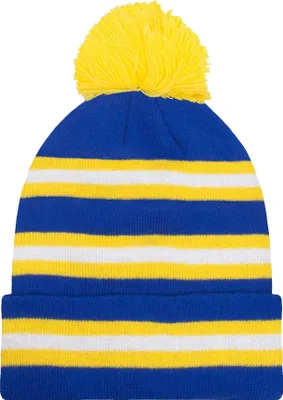 Produktbild von Fan Originals - "Leeds" Mütze, Bommel GF877 (Einheitsgröße) (Blau/Gelb/Weiß)