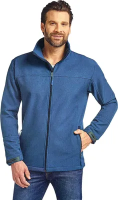 Produktbild von Toptex Herren Softshell Jacke Wasser- & Winddicht Atmungsaktiv Sport Blau L