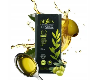 Immagine prodotto di Physis Of Crete Olio Extra Vergine di Oliva 0,2 3l Dalla Grecia Raccolto precoce Spremuto a freddo Bassa Acidità Premium