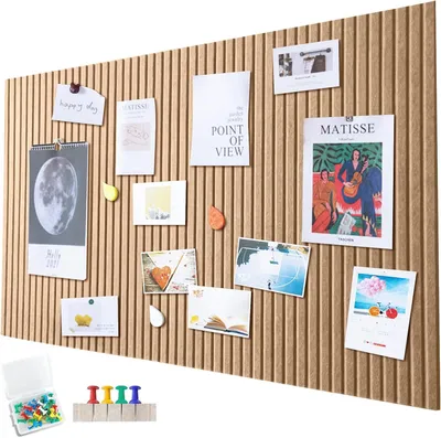 Productafbeelding van Vilt memobord 120 x 90 cm, kaneelgeel, voor kantoor