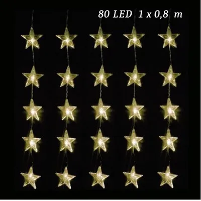 Produktbild von LED hviezdy závas 2x120 cm - 80 LED LE-010W