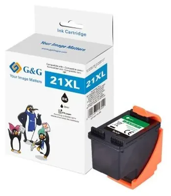 Zdjęcie produktu dla G&G 14708 G&G Tintenpatrone kompatibel HP 21XL/ C9351CE XL-Schwarz