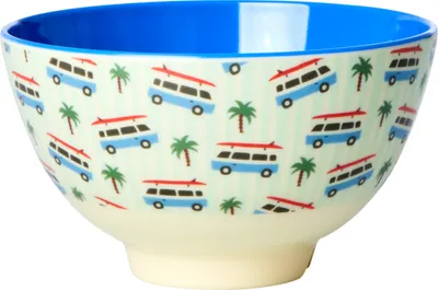Produktbild von Rice Kleine Schüssel - Blau - Cars Print Melamin