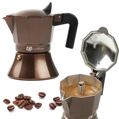 Produktbild von Classic Kaffeemaschine Kaffeekanne Für 3 Tassen Kaffee (150 Ml) Induktion Braun