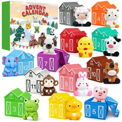 Produktbild von Adventskalender für Kleinkinder mit Fingerpuppen, zum Thema Tiere