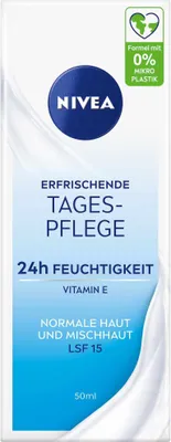 Produktbild von NIVEA 24H Feuchtigkeitsspendende Tagescreme LSF 15 50 ml
