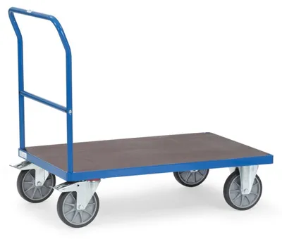 Produktbild von Fetra Schiebebügelwagen 600 kg Ladefläche LxB 1.200 x 800 mm, wasserfeste Plattform