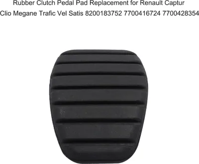 Image de Coussin de pédale d'embrayage en caoutchouc antidérapant Remplacement pour Renault Captur Clio Megane Trafic Vel Satis 8200183752 7700416724 7700428354