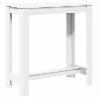 Image de Table de bar blanc 102x50x103,5 cm bois d'ingénierie