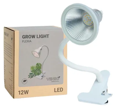 Produktbild von Venso EcoSolutionsGrowLight Flexia 12W 60°, Wachstumslampe für Pflanzen wie Kräuter-, Gemüse- und Blühpflanzen, Parus Pflanzenlampe LED Vollspektrum Pflanzenlicht
