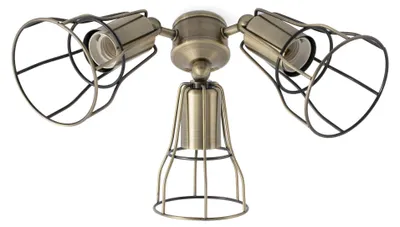 Image de Kit d'accessoires vieil or pour ventilateur Yakarta