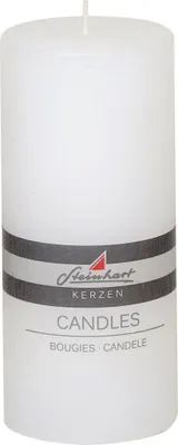 Produktbild von Stumpenkerze "Raureif" Weiß 150/68 mm Steinhart Kerzen in RAL-Kerzen Güte Qualität