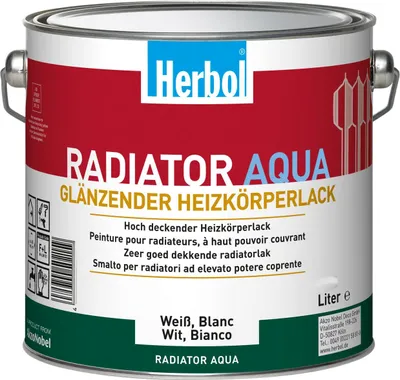 Produktbild von Herbol Radiator Aqua 0,75L weiss Heizungslack Heizkörperlack