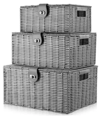 Produktbild von SolidKeus – Set aus 3 Aufbewahrungsboxen mit Deckel für Ordnungssysteme