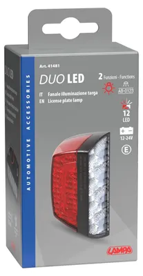 Immagine prodotto di Luce targa 12/24V 2 funzioni Luce posteriore LED Luce targa