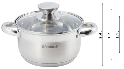 Obrázek produktu pro Sada Nádobí Na Vaření Nádobí Na Plynový A Indukční Sporák Ofenbach