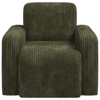 Immagine prodotto di Poltrona vidaXL, colore verde, rivestita in velluto