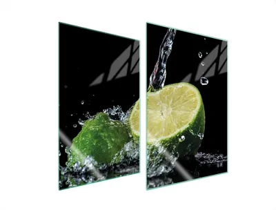 Produktbild von Glasschutzplatte Für Küche 2X35X52 Zitrone
