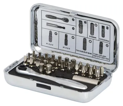Produktbild von KS Tools 1/4 CHROMEplus Bit-Satz, 31-tlg