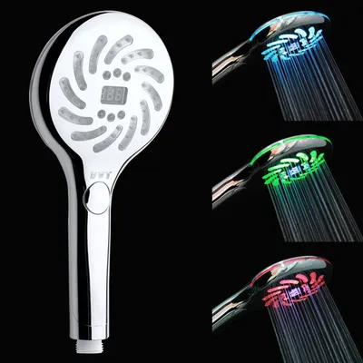 Produktbild von LED Duschkopf mit Temperaturanzeige und 3 Duschmodi