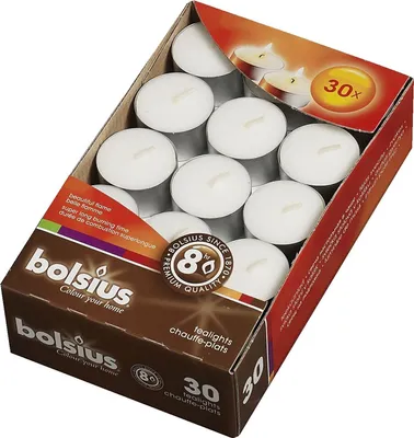 Produktbild von Bolsius Waxinelichtjes 8 Uurtjes 30 Stuks - Wit