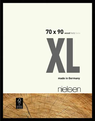 Produktbild von nielsen Holz Bilderrahmen XL, 70x90 cm, Schwarz