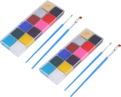 Obrázok produktu pre 2 sady farieb na maľovanie tela 12? farba Halloween Party Drama Olejová farba Make Up Pigment