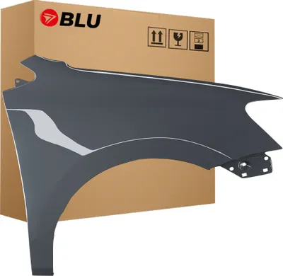 Produktbild von BLU Kotflügel Passend für Volkswagen Polo 6R1 LI7F Rechts Grau UranoGrau | 2009-2017 | Vorderseite Vorne | Lackiert | Einbaufertig