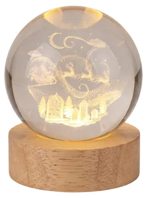 Produktbild von Clayre & Eef Tischlampe Braun Holz